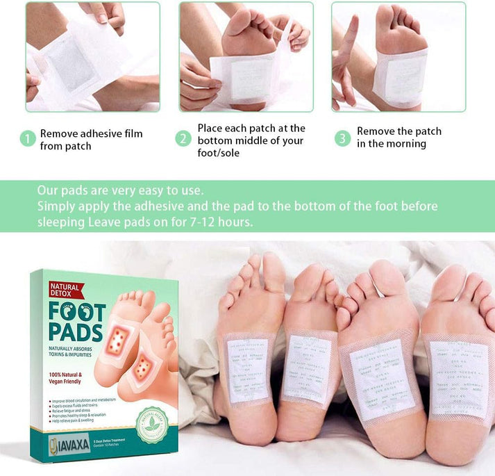 Premium Natural Detox Foot Patches (Buy 1 Get 1 Free) Pack of 10