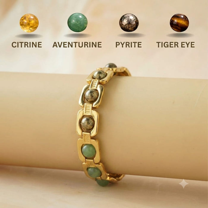 Rinmukteshwar Siddh Metal Dhan Yog™ Bracelet (Gold Plated): Lab Certified, Customised & Energized Bracelet for Man & Women